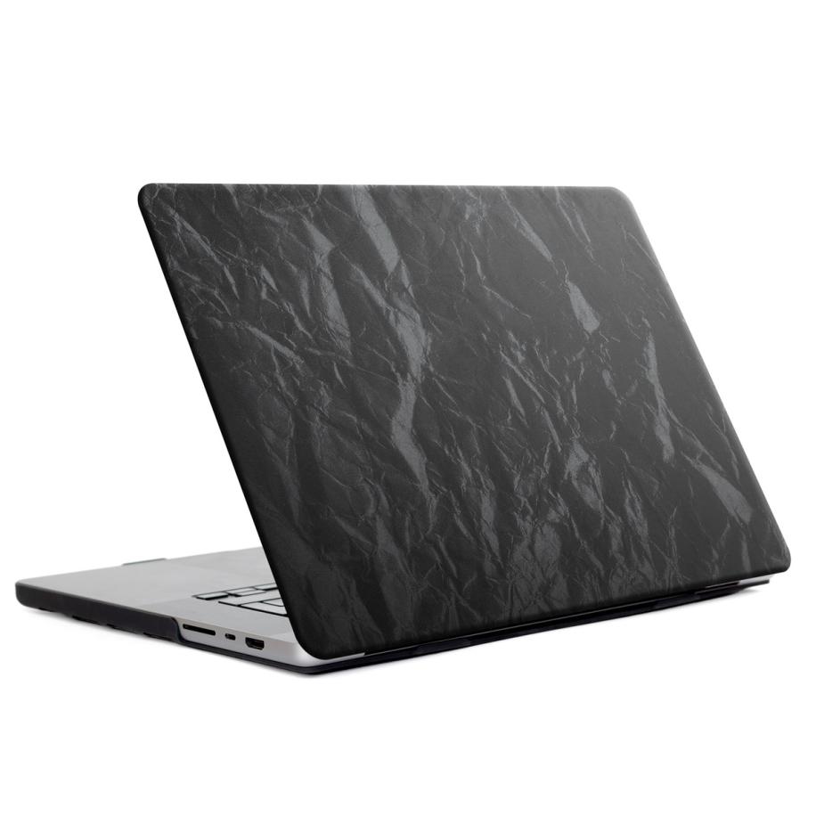 Selencia Fluwelen Cover voor de Apple MacBook Air 15 inch (2023 / 2024 M3 chip / 2025 M4 chip) - Zwart Zwart