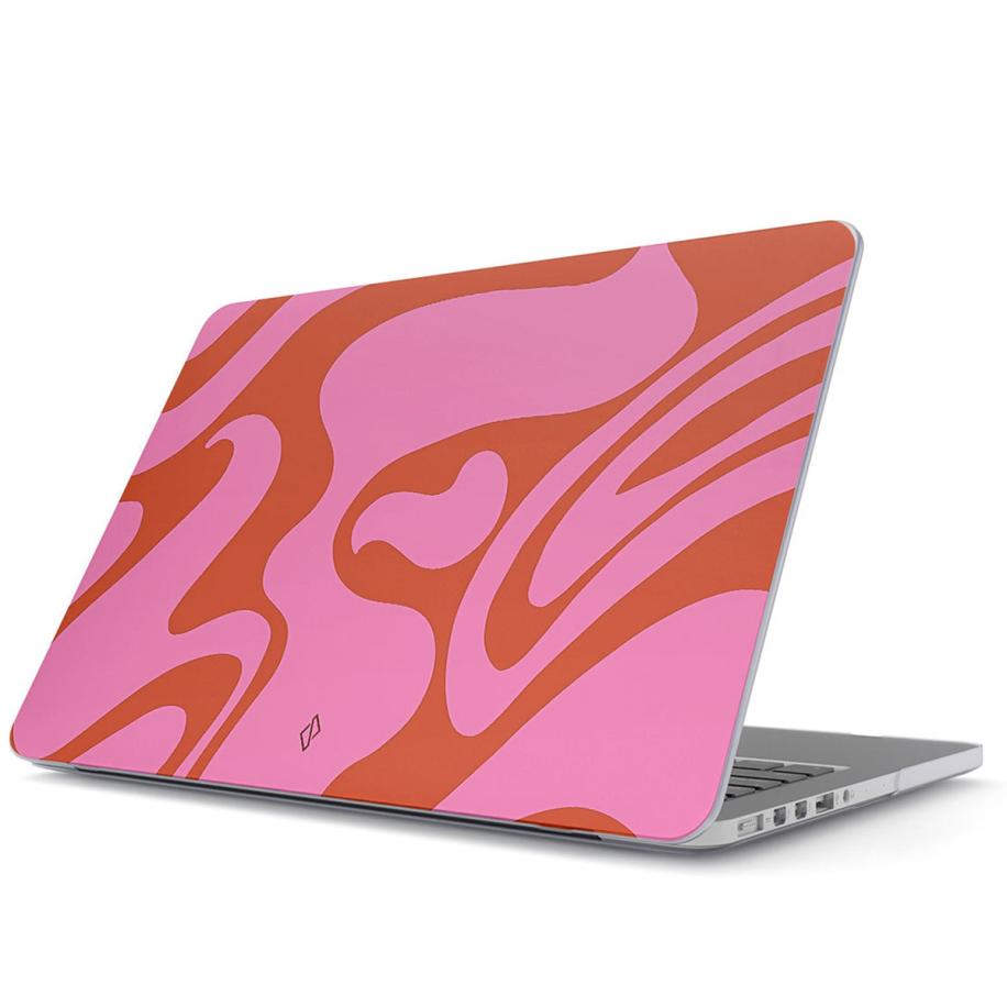 Burga Hardshell Cover voor de Apple MacBook Pro 16 inch (2021 / 2023 M3 chip / 2024 M4 chip) - Ride the Wave Roze