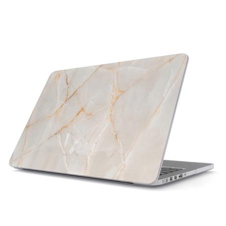 Burga Hardshell Cover voor de Apple MacBook Air 13 inch (2022 / 2024 M3 chip / 2025 M4 chip) - Vanilla Sand