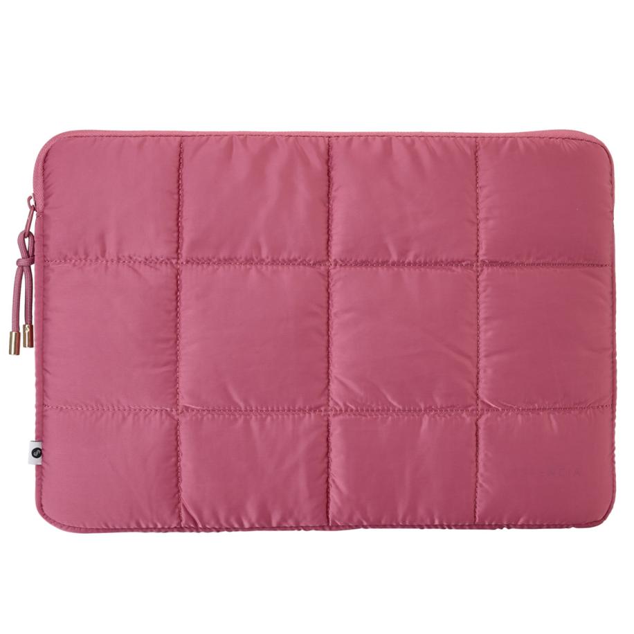 Selencia Puffy Laptop hoes 13-14 inch - Laptopsleeve - Magenta Fire Roze