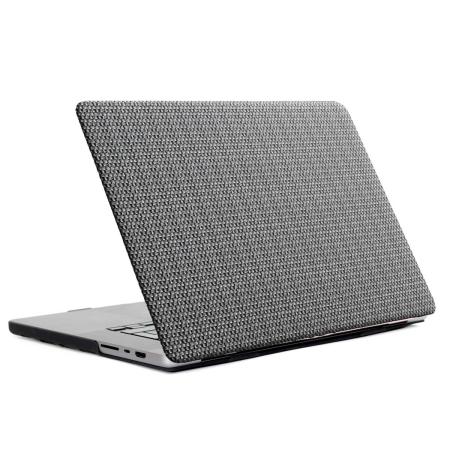 Selencia Geweven Cover voor de Apple MacBook Pro 13 inch (2020 / 2022) - Grijs