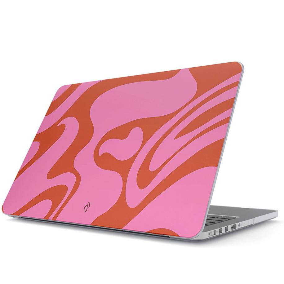 Burga Hardshell Cover voor de Apple MacBook Pro 13 inch (2020 / 2022) - Ride the Wave Roze