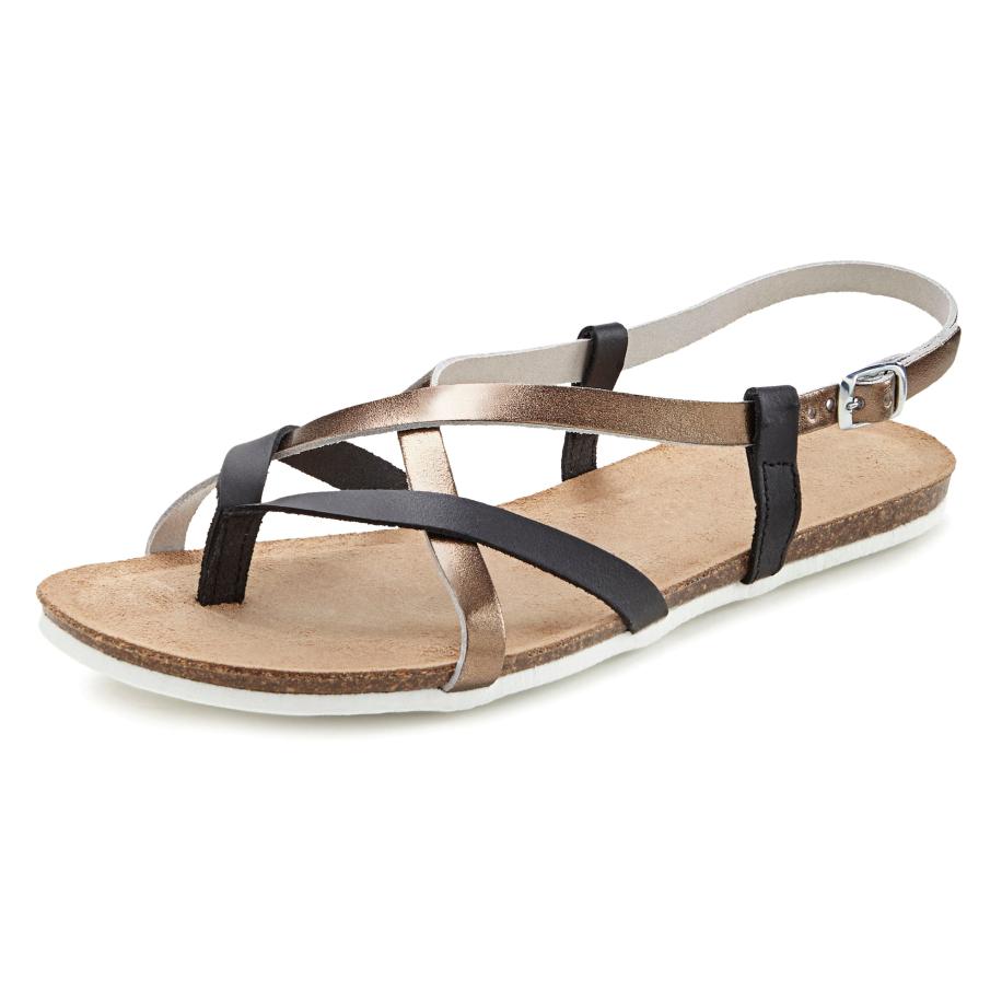VIVANCE VIVANCE Teenslipper brons / zwart -