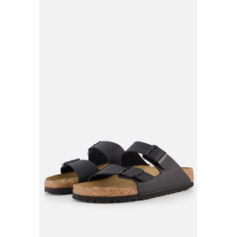 Birkenstock Arizona Slippers zwart Imitatieleer Zwart