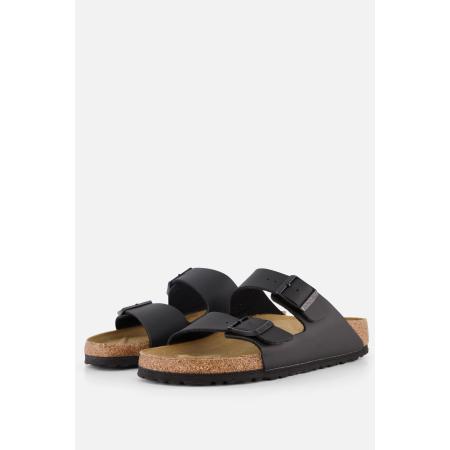 Birkenstock Arizona Slippers zwart Imitatieleer