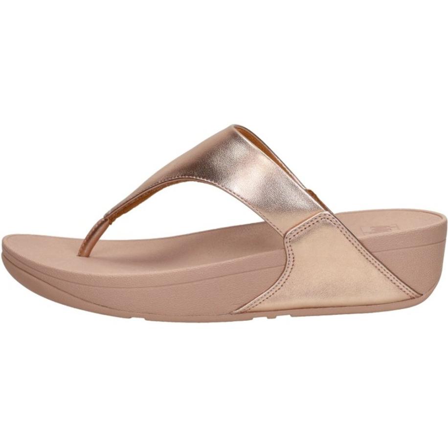 Fitflop - Lulu Leather Toepost Rose goud
