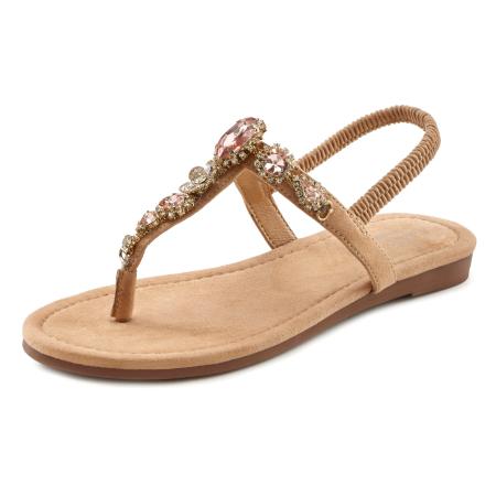 Lascana LASCANA Teenslipper beige