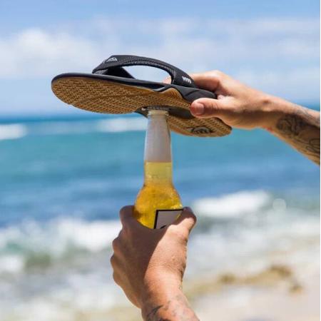 Reef Fanning Slippers zwart Synthetisch