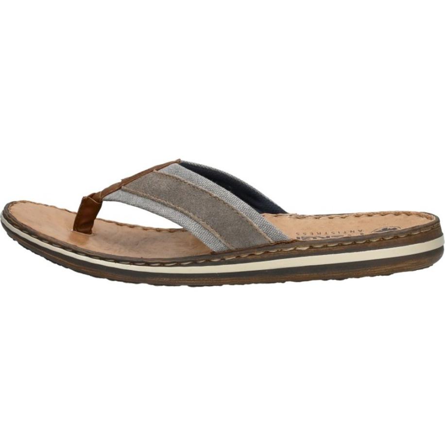 Rieker - Teenslippers Bruin