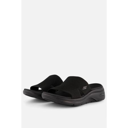 Skechers Go Walk Arch Fit 2.0 Slippers zwart