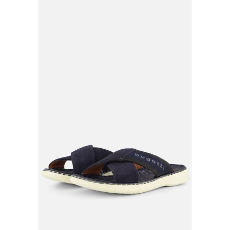 Bugatti Slippers blauw Textiel