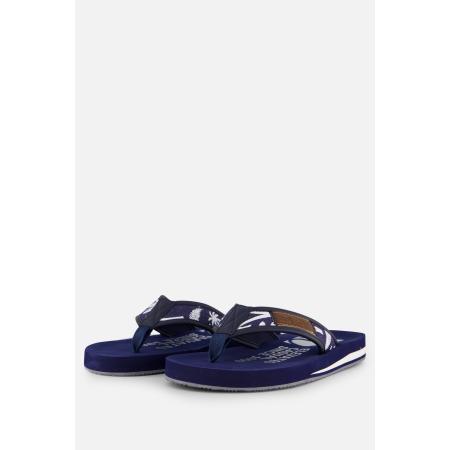 S.Oliver Slippers blauw Textiel