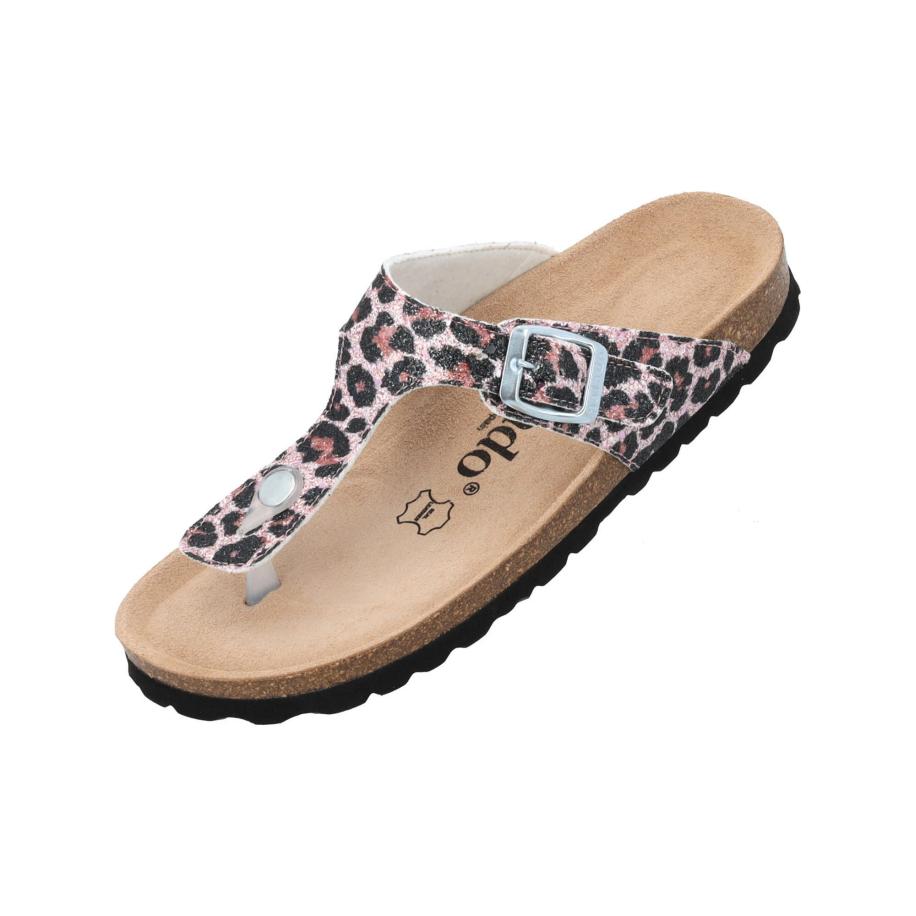 Palado Palado Teenslipper Kos Wild lichtbeige / cognac / zwart -