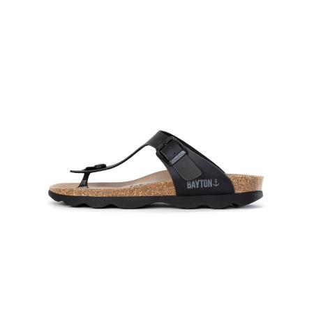 Bayton Bayton Teenslipper Mercure zwart