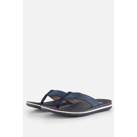 Rieker Morelia Slippers blauw Imitatieleer