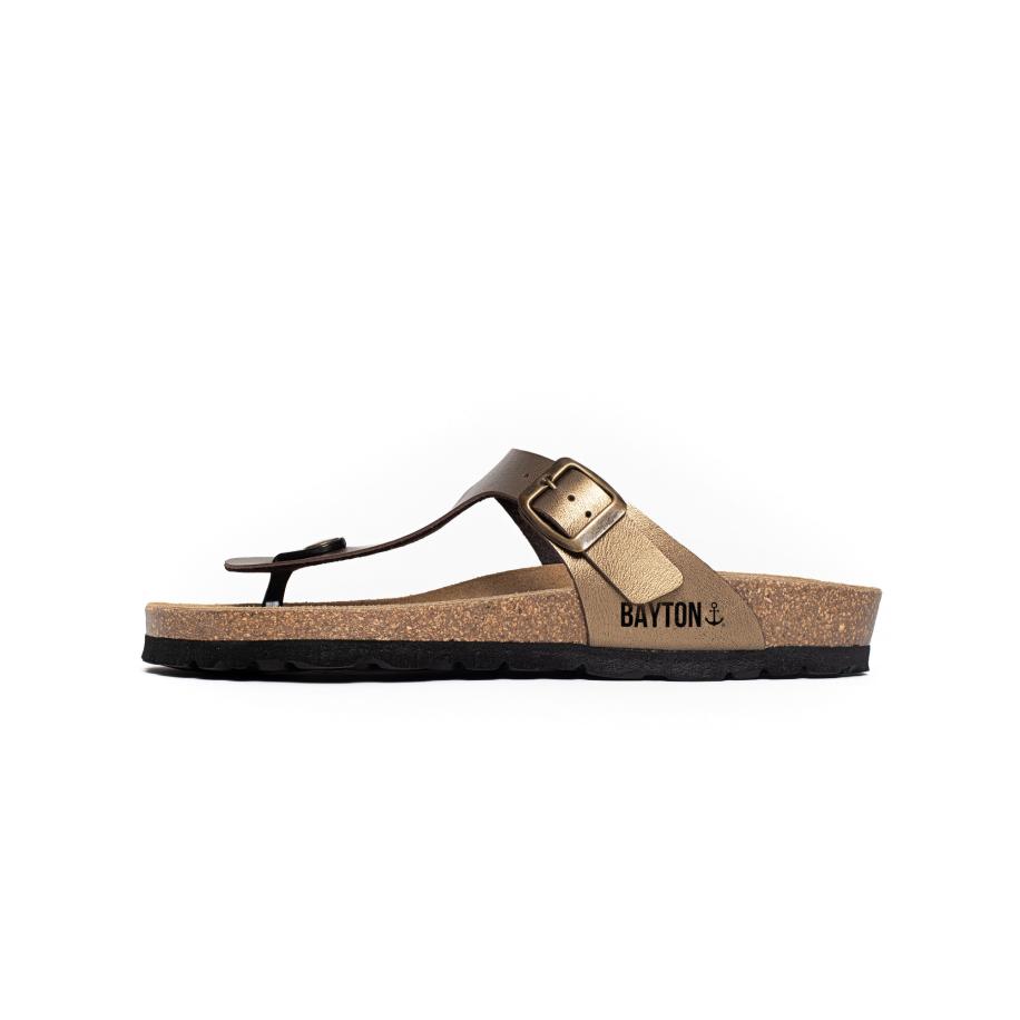 Bayton Bayton Teenslipper Mercure lichtbruin -