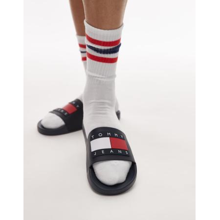 Tommy Jeans - Slippers in marineblauw