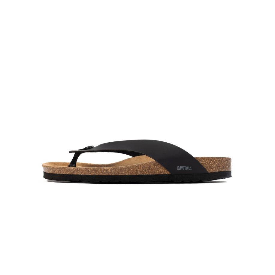 Bayton Bayton Teenslippers Lucca zwart -