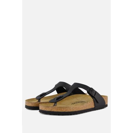 Birkenstock Gizeh Slippers zwart Imitatileer