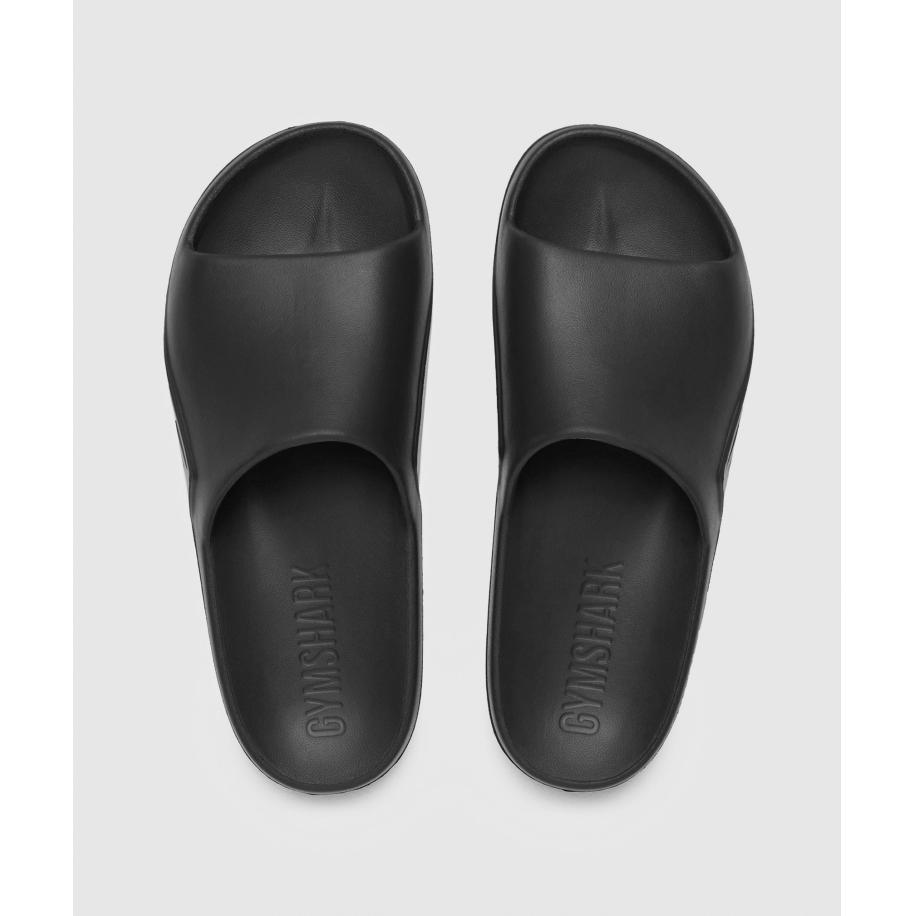 Gymshark Rest Day Slides Black Zwart