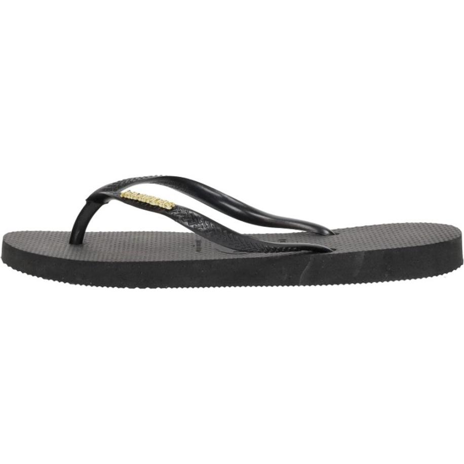 Havaianas - Slim Logo Metallic Zwart