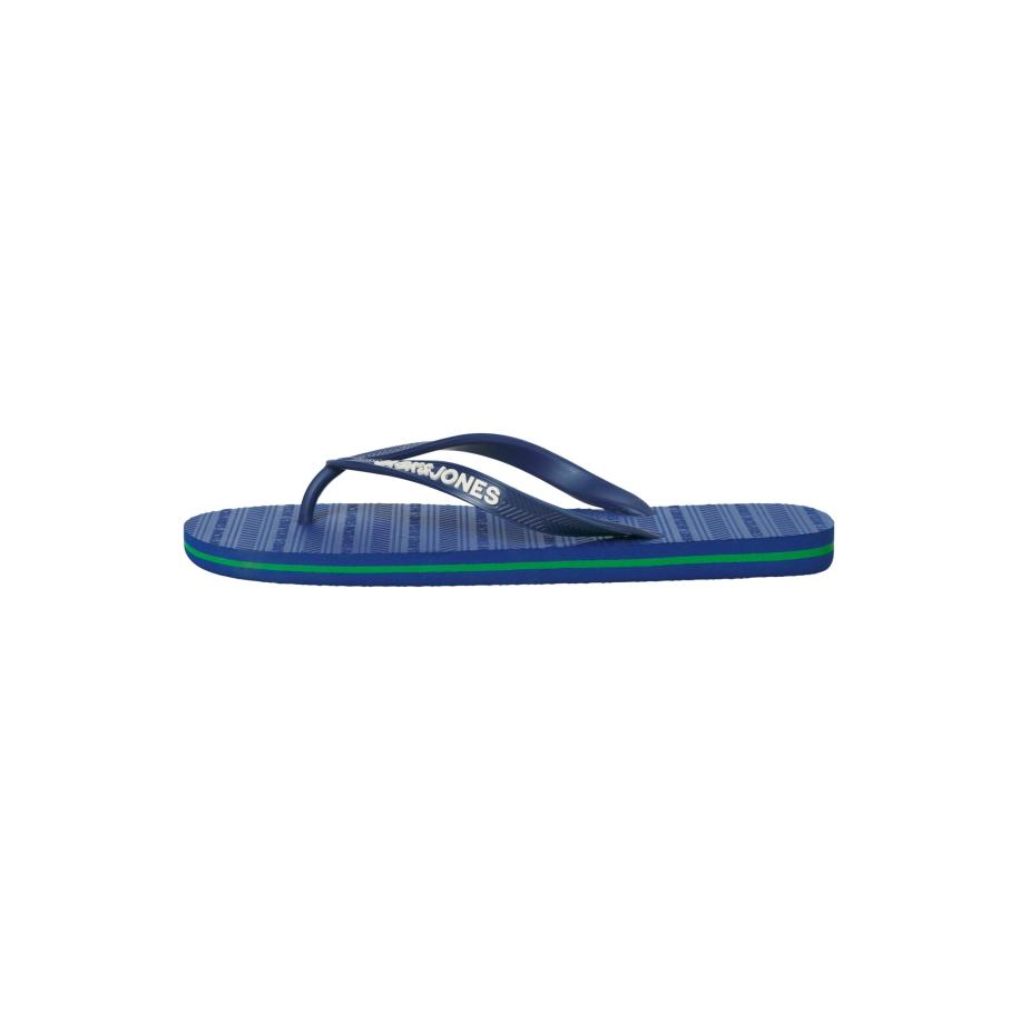 JACK & JONES Teenslippers donkerblauw / wit Blauw