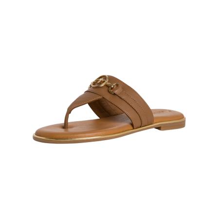 Tamaris Tamaris Teenslipper chocoladebruin / goud