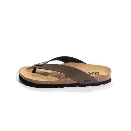 Bayton Bayton Teenslippers LUCCA sand / donkerbruin