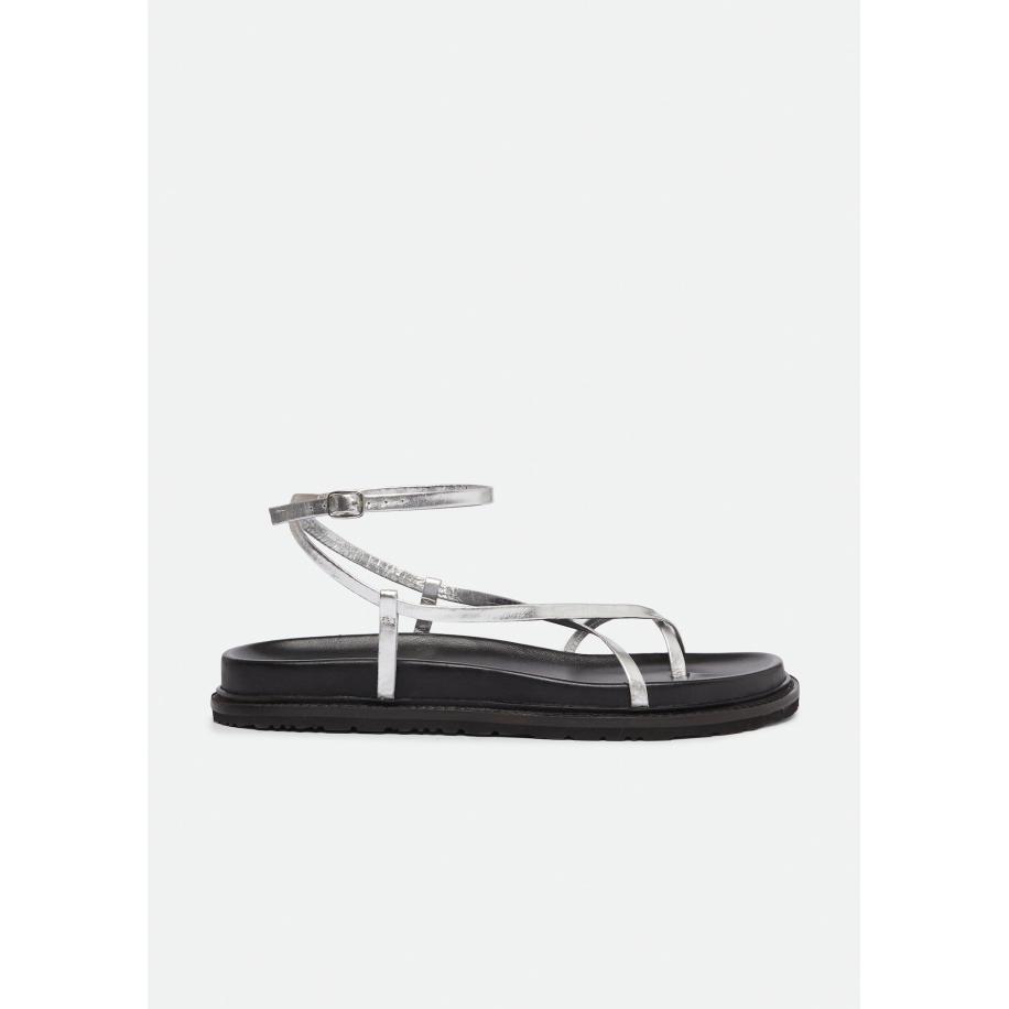 Comma COMMA Teenslipper zilver -