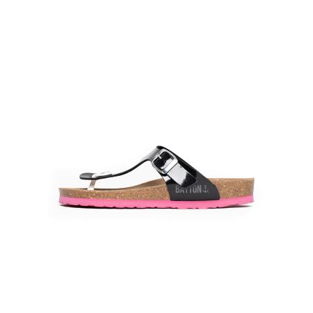 Bayton Bayton Teenslipper Mercure zwart
