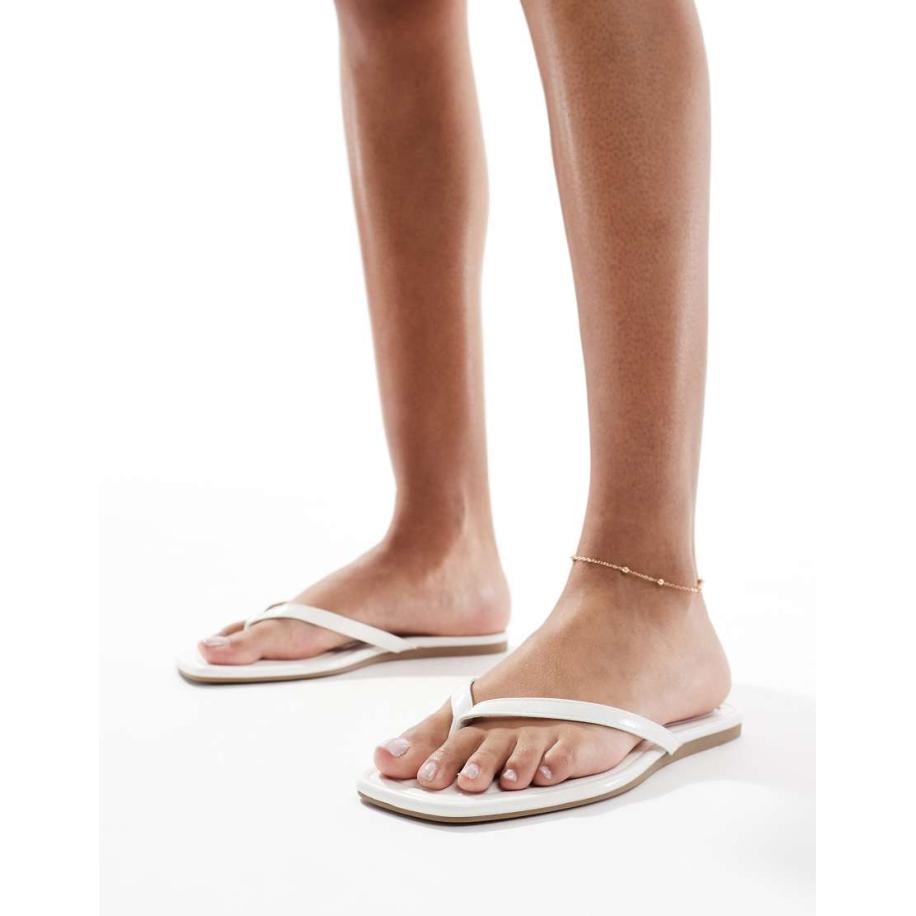 SEQWL Rooney Teenslippers in wit Wit