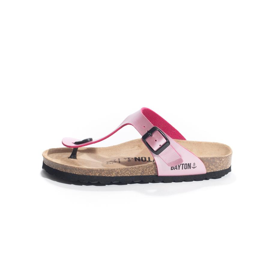 Bayton Bayton Teenslipper Melia rosa / zwart -