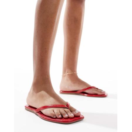 SEQWL Rooney Teenslippers in rood