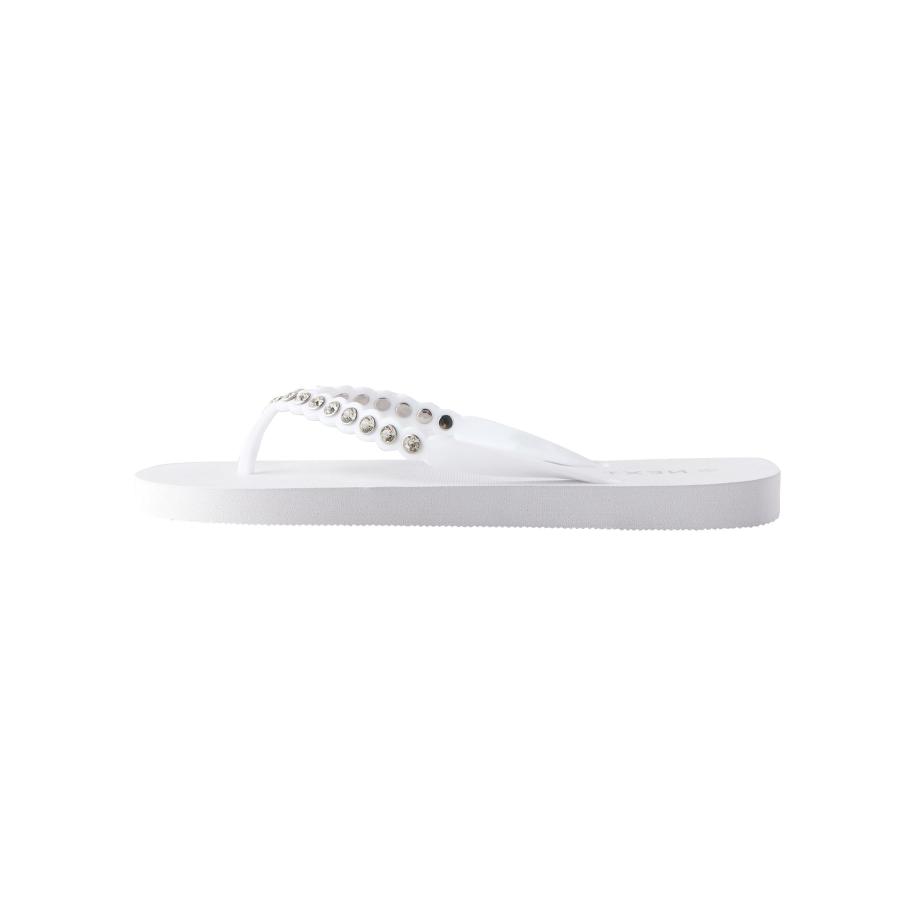 Next Next Teenslipper transparant / wit -