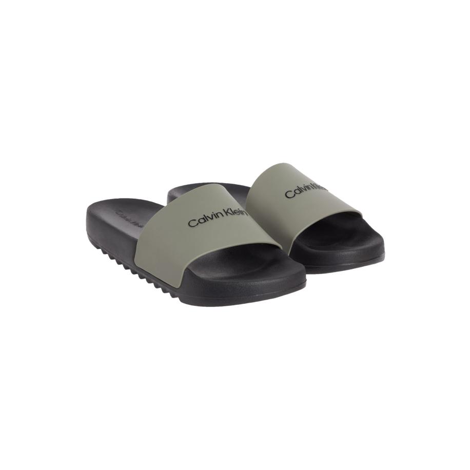 Calvin Klein Calvin Klein Muiltjes olijfgroen / zwart -