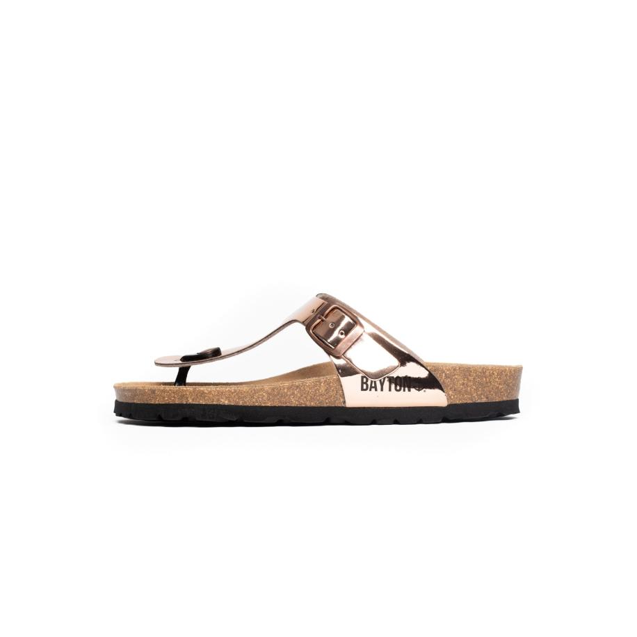 Bayton Bayton Teenslipper Mercure pink / zwart -