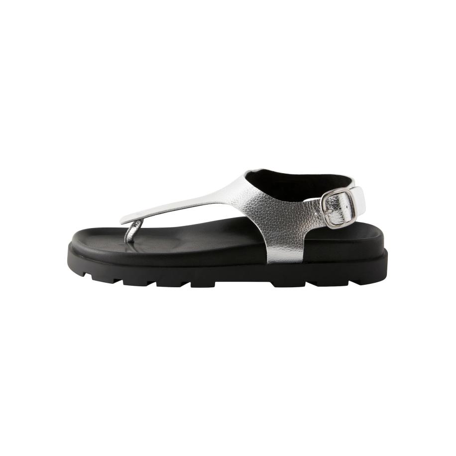 Next Next Teenslipper zilver -