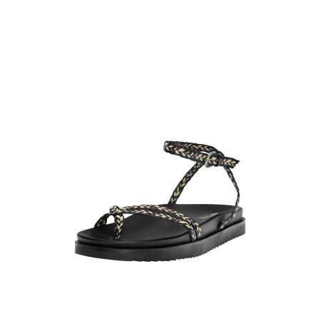 Pull&Bear Pull&Bear Teenslipper beige / zwart / offwhite