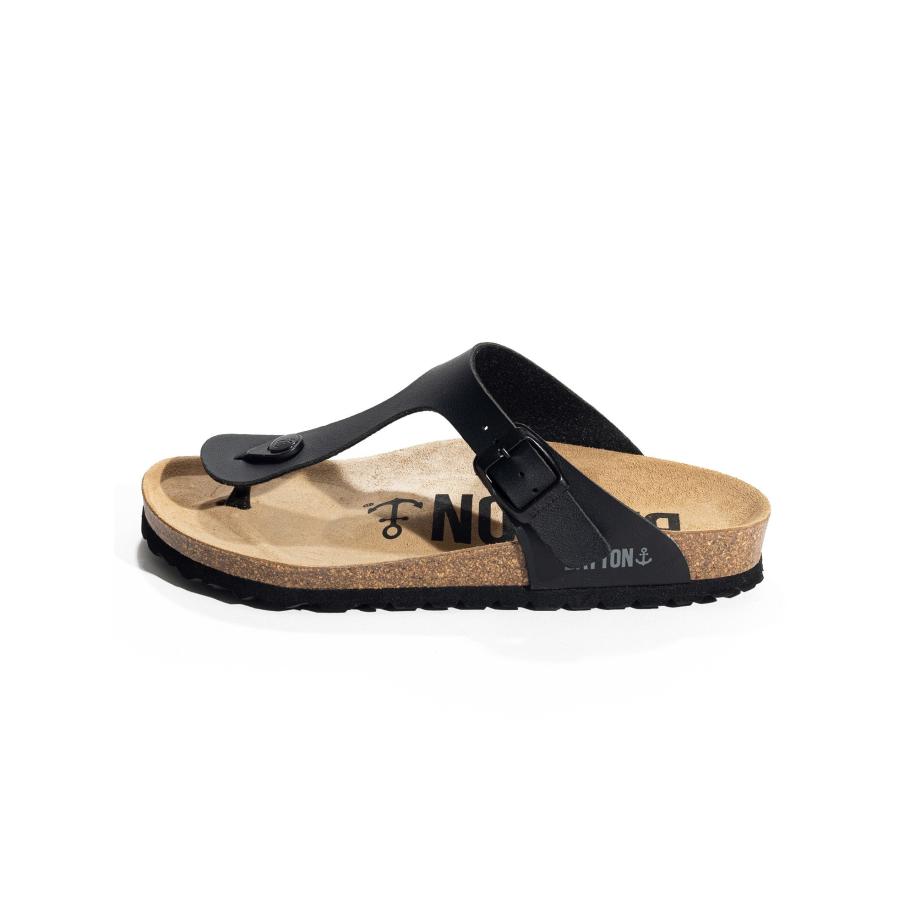Bayton Bayton Teenslipper Mercure zwart -