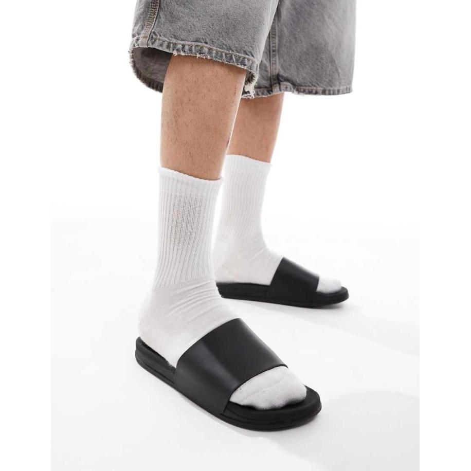 SEQWL - Mamun - Sandalen met band in zwart Zwart