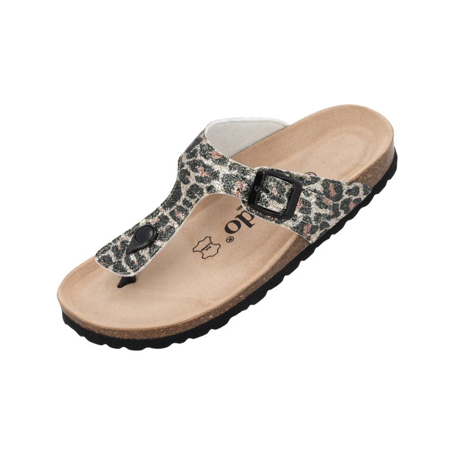 Palado Palado Teenslipper Kos Wild ecru / bruin / zwart / zilver -