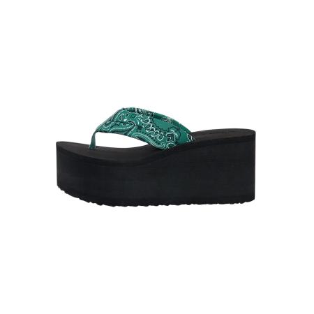 Pull&Bear Pull&Bear Teenslipper lichtgroen / donkergroen / wit