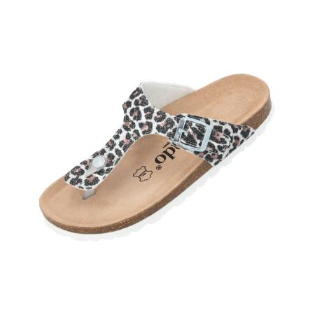 Palado Palado Teenslipper Kos Wild bruin / zwart / zilver / wit