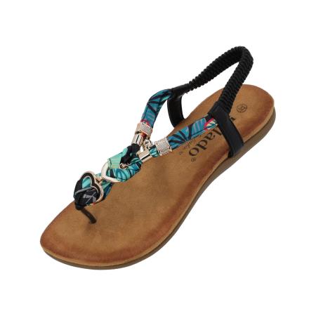 Sila Sahin Palado by Sila Sahin Teenslipper Jurte blauw / petrol / mintgroen / zwart