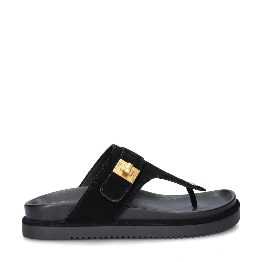 Steve Madden Tuned-In slippers Zwart 488185 Zwart