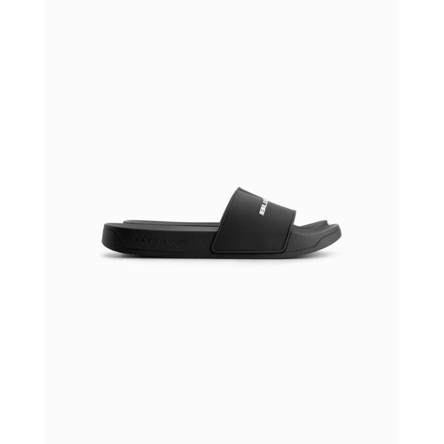 Black Bananas Initial Slippers Zwart