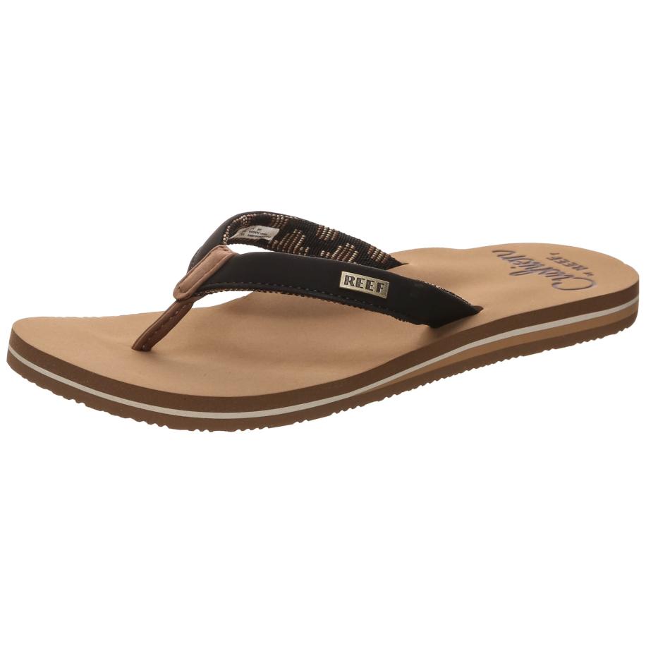 Reef REEF Teenslipper Cushion Sands chocoladebruin / goud / zwart -