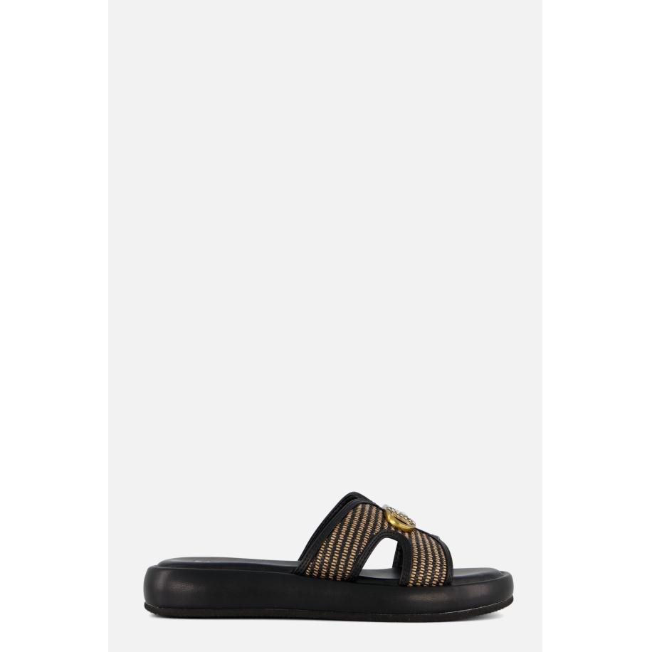 Mexx Rami Pacha Slippers zwart Synthetisch Zwart