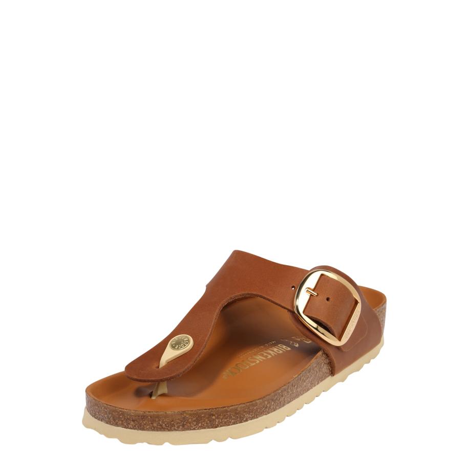 Birkenstock BIRKENSTOCK Teenslipper Gizeh bruin / goud -