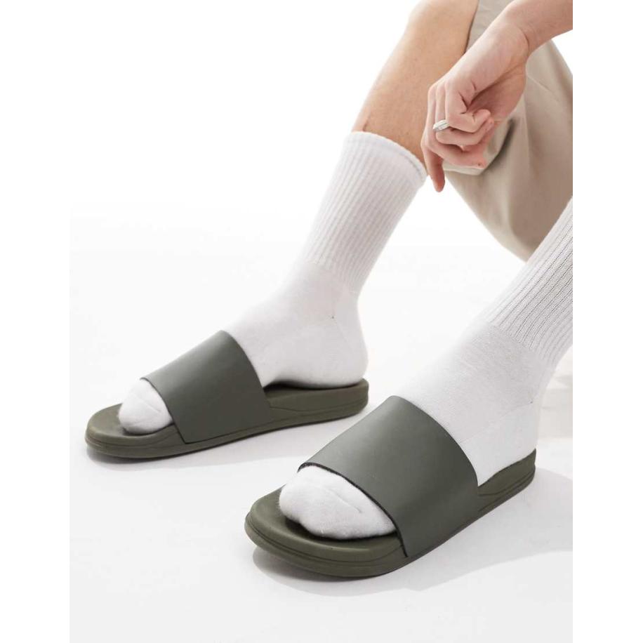 SEQWL - Mamun - Sandalen met band in olijfgroen Groen